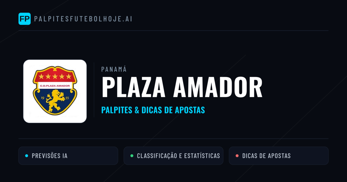 Plaza Amador Palpites & Estatísticas