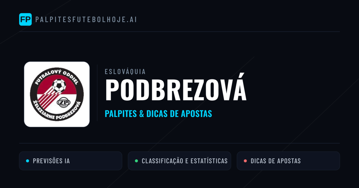 Podbrezová Palpites & Estatísticas