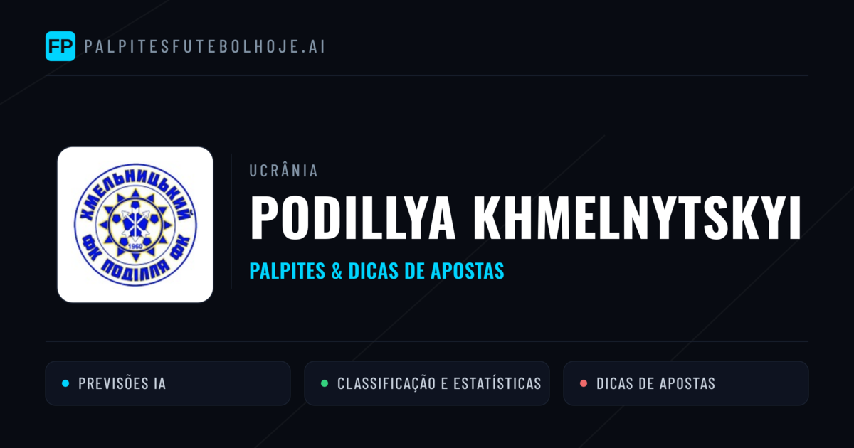 Podillya Khmelnytskyi Palpites & Estatísticas