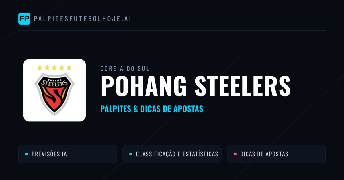 Pohang Steelers Palpites & Estatísticas