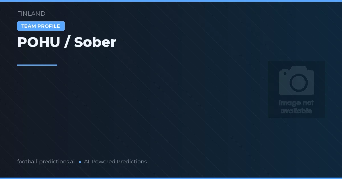 POHU / Sober Palpites & Estatísticas