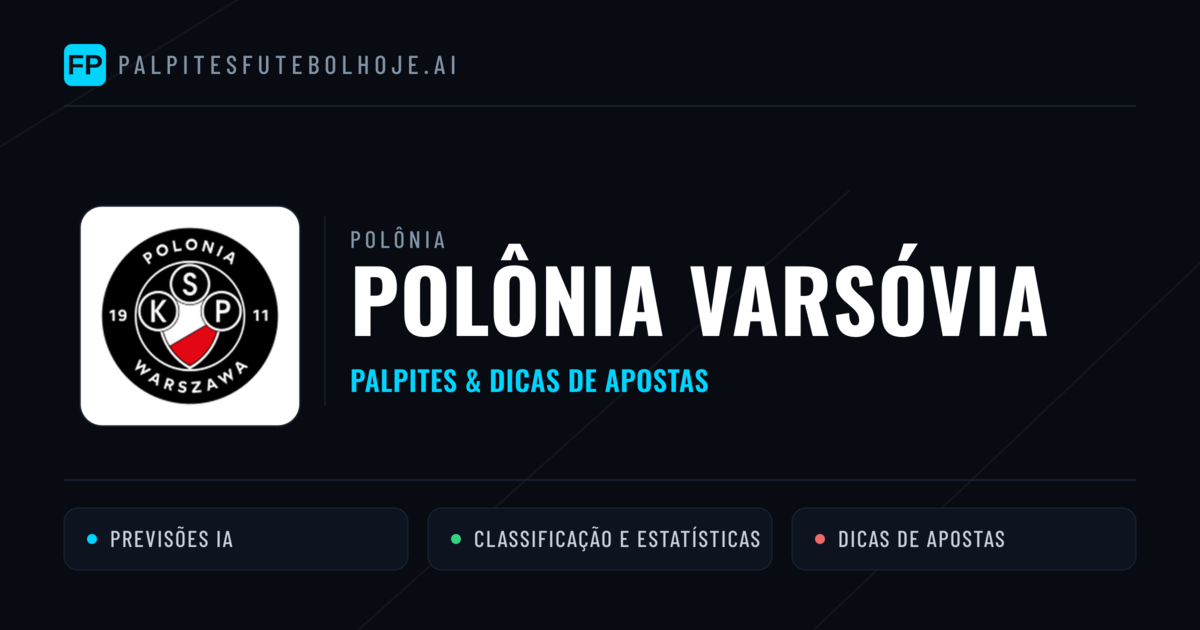 Polônia Varsóvia Palpites & Estatísticas