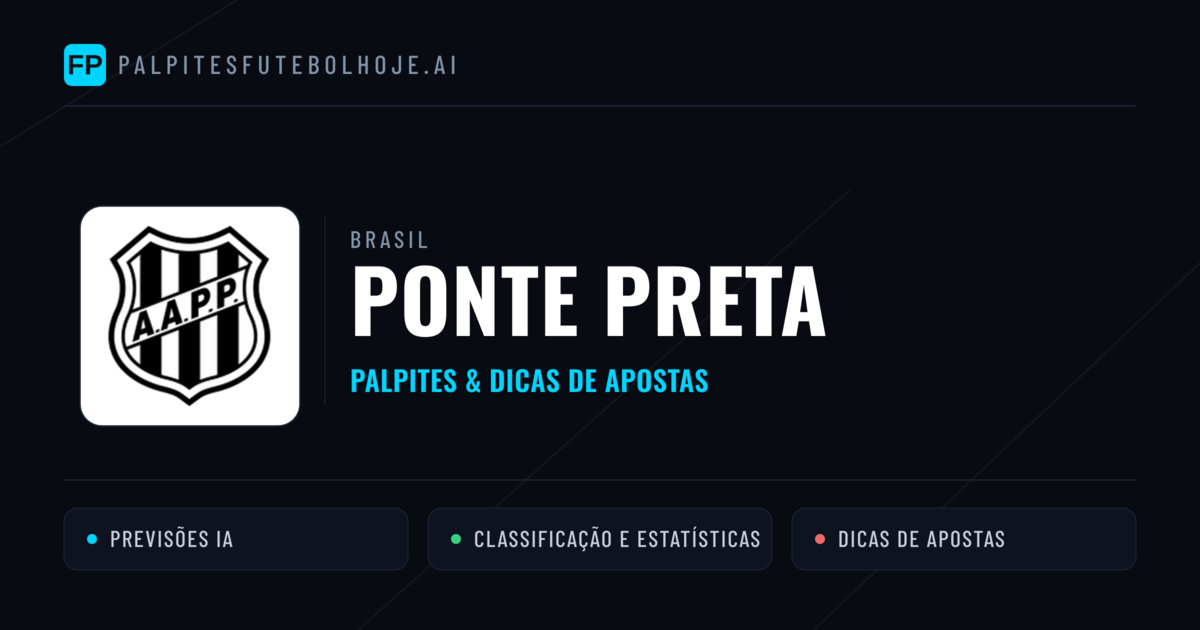 Ponte Preta Palpites & Estatísticas