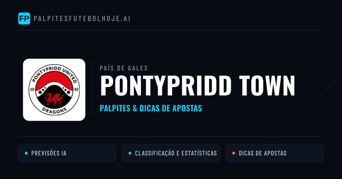 Pontypridd Town Palpites & Estatísticas