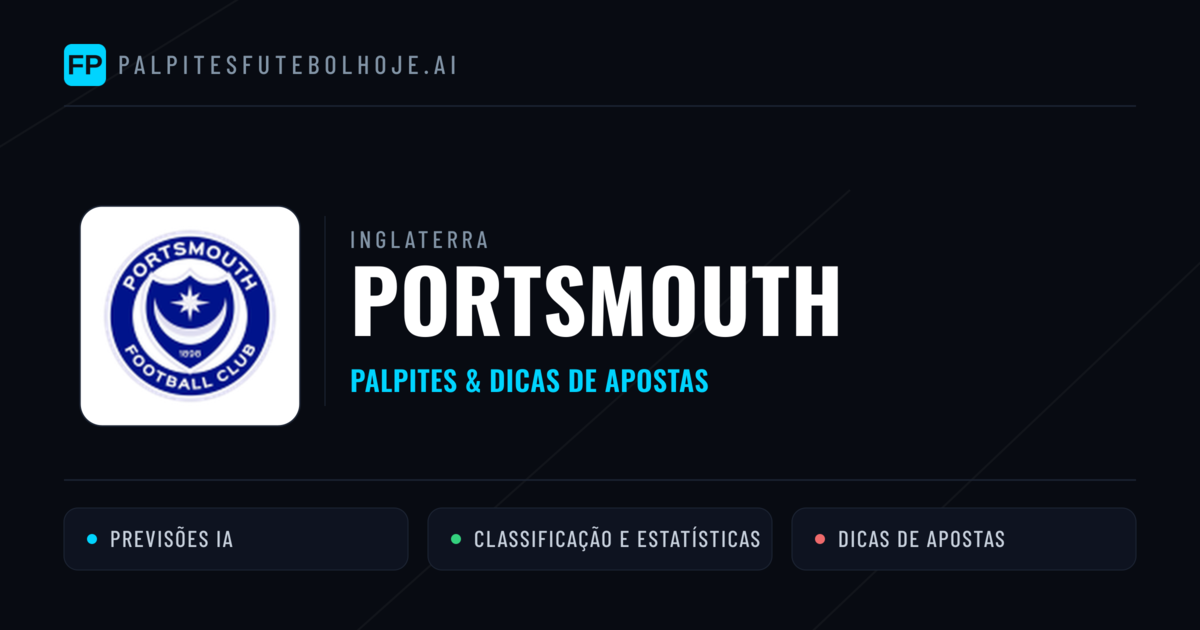 Portsmouth Palpites & Estatísticas