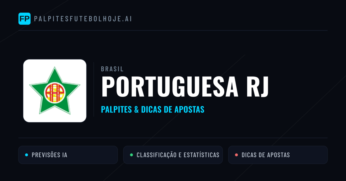 Portuguesa RJ Palpites & Estatísticas
