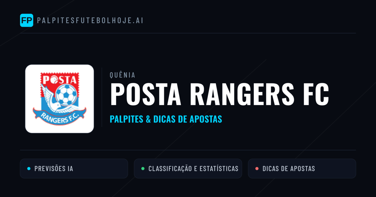Posta Rangers FC Palpites & Estatísticas