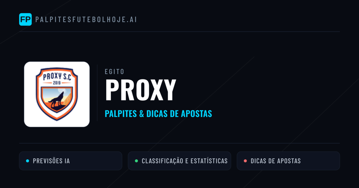 Proxy Palpites & Estatísticas