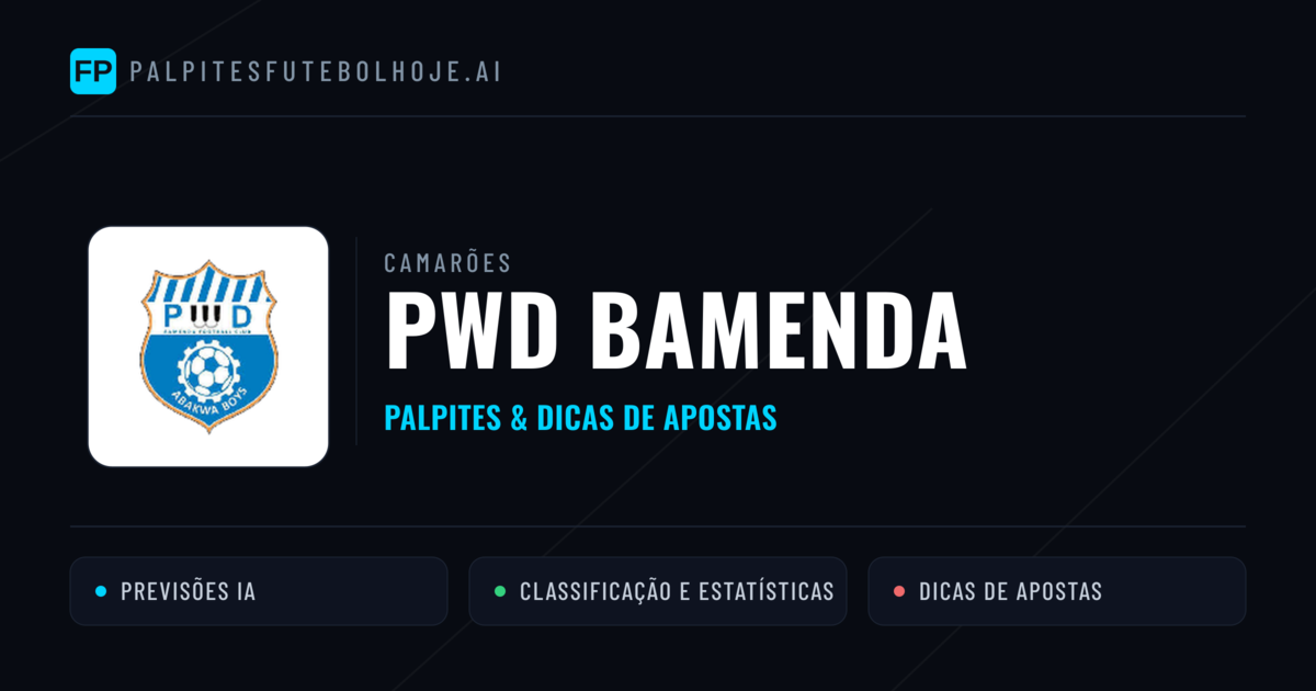 PWD Bamenda Palpites & Estatísticas