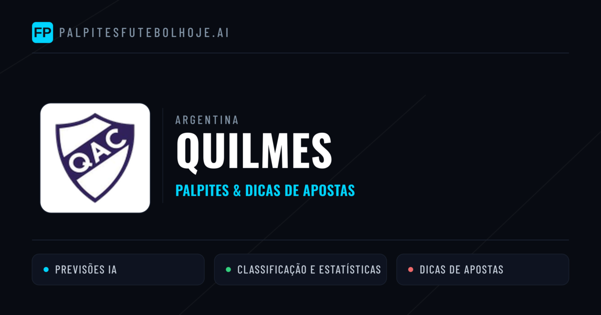 Quilmes Palpites & Estatísticas