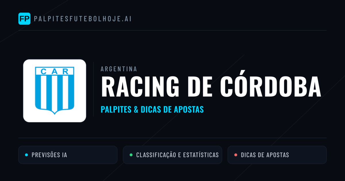 Racing de Córdoba Palpites & Estatísticas