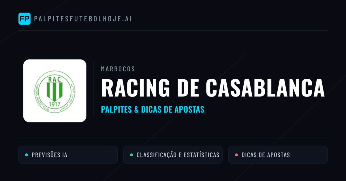 Racing de Casablanca Palpites & Estatísticas