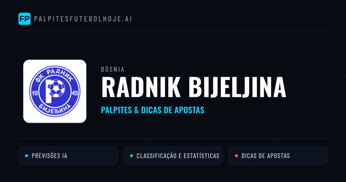 Radnik Bijeljina Palpites & Estatísticas