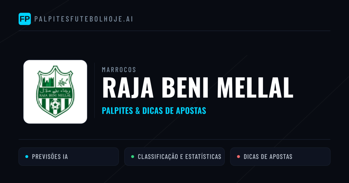 Raja Beni Mellal Palpites & Estatísticas