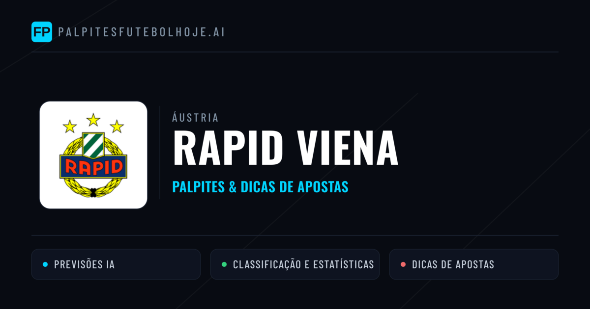 Rapid Viena Palpites & Estatísticas