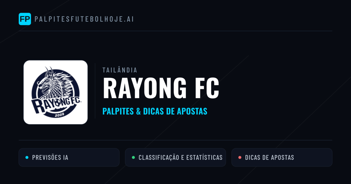 Rayong FC Palpites & Estatísticas