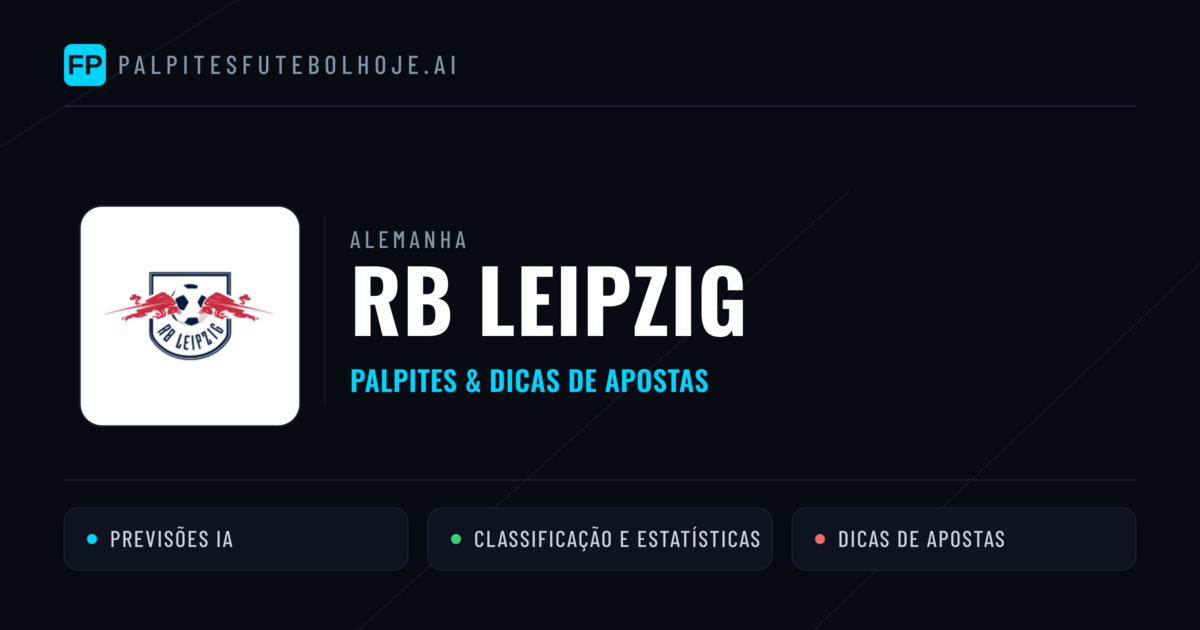 RB Leipzig Palpites & Estatísticas