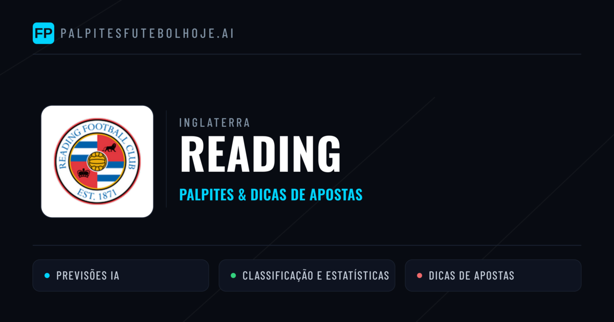 Reading Palpites & Estatísticas