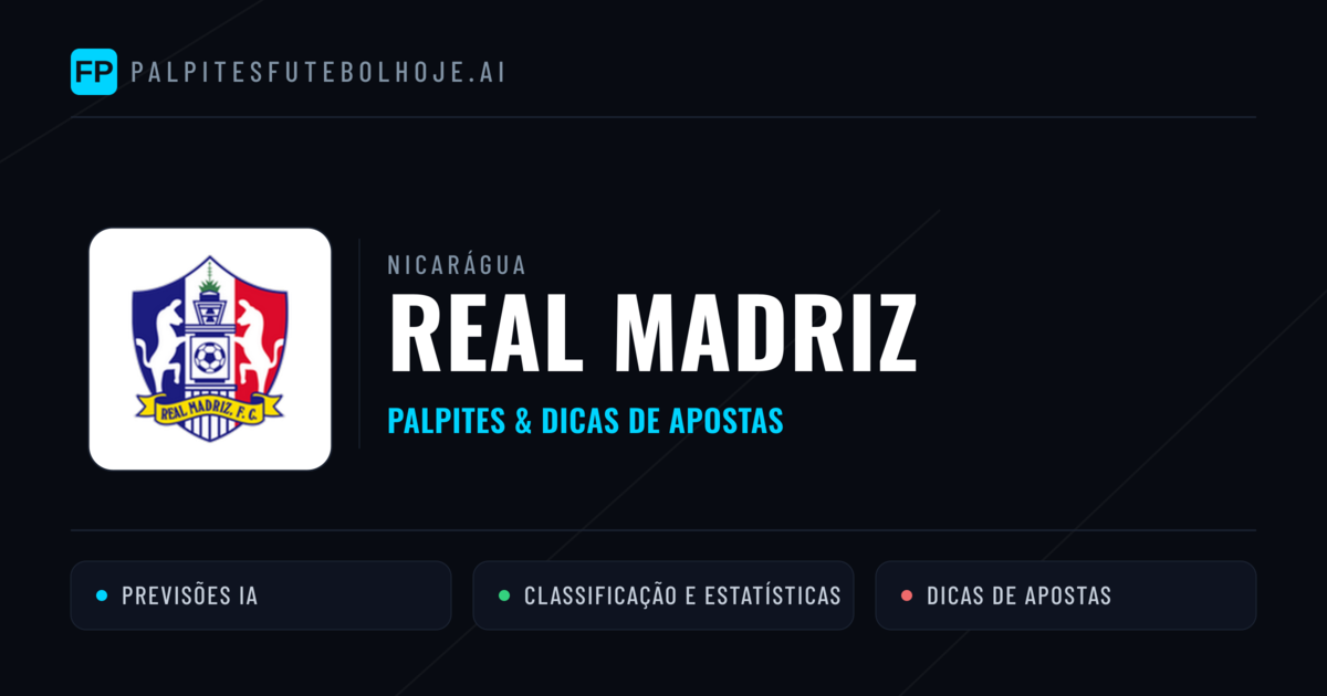 Real Madriz Palpites & Estatísticas