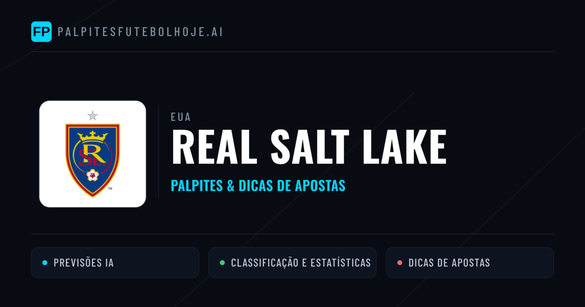 Real Salt Lake Palpites & Estatísticas