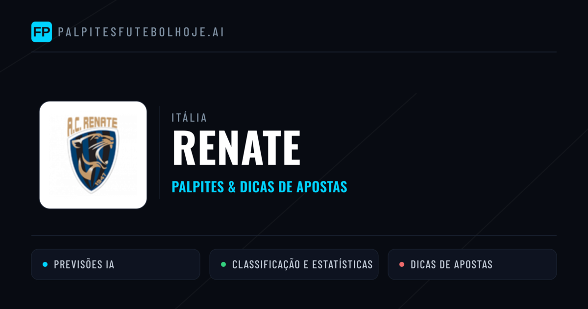 Renate Palpites & Estatísticas