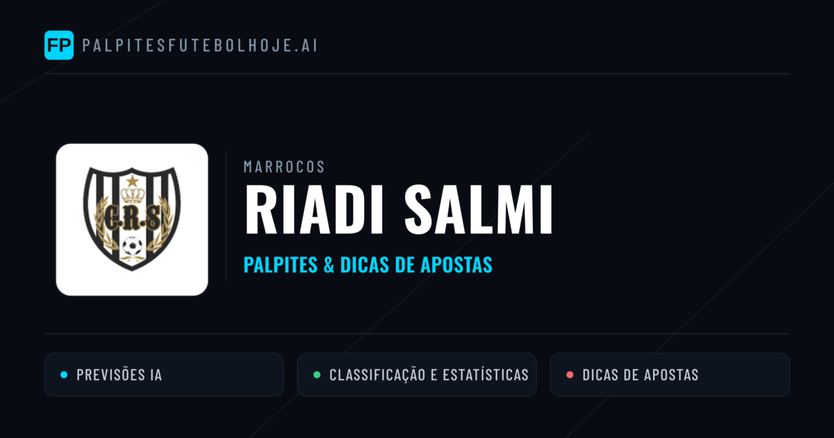 Riadi Salmi Palpites & Estatísticas