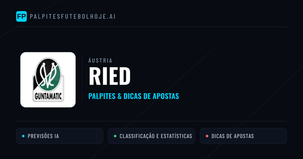 Ried Palpites & Estatísticas