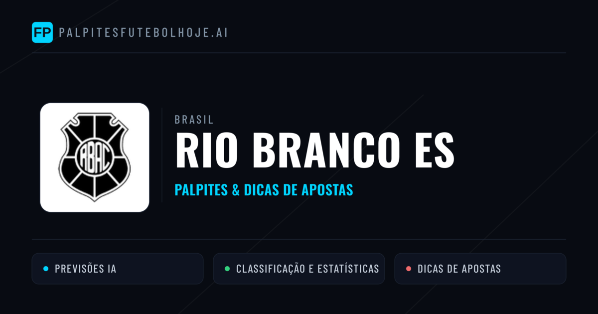 Rio Branco ES Palpites & Estatísticas