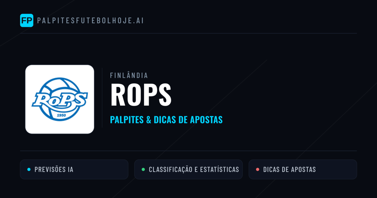 Rops Palpites & Estatísticas
