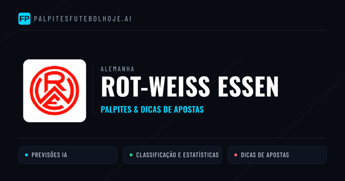 Rot-Weiß Essen Palpites & Estatísticas