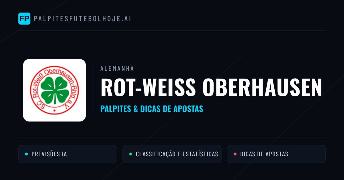 Rot-Weiß Oberhausen Palpites & Estatísticas