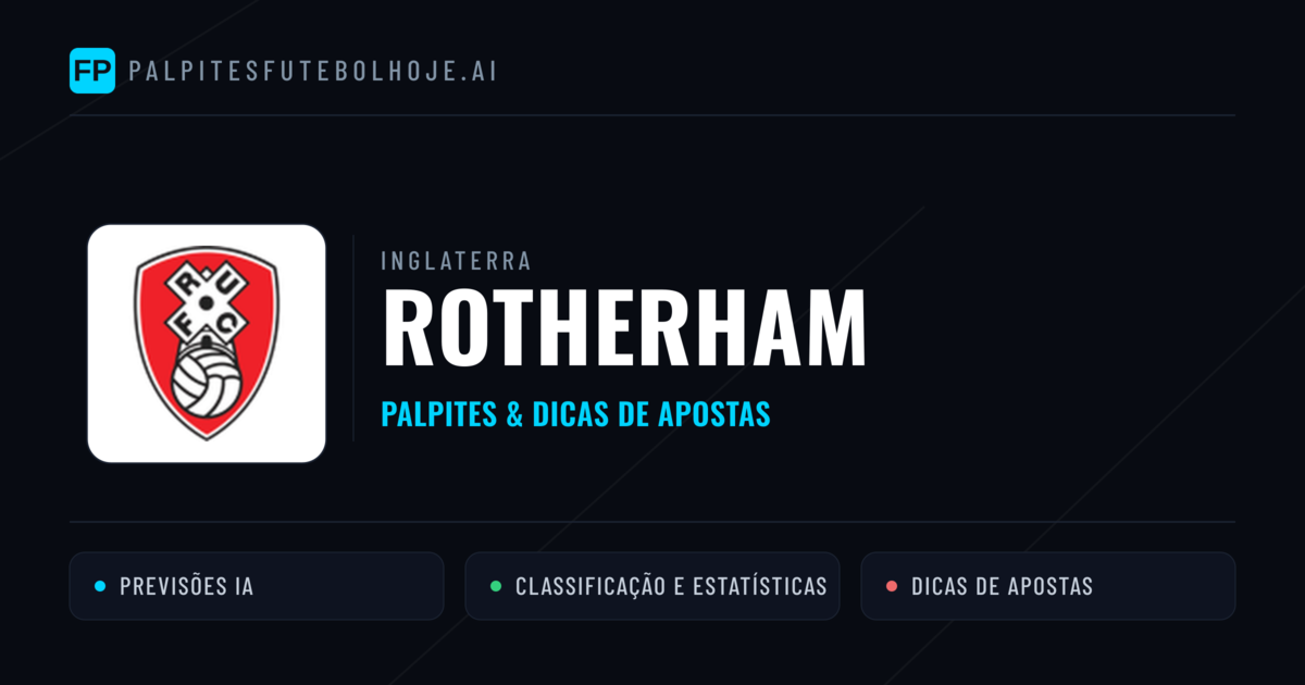 Rotherham Palpites & Estatísticas