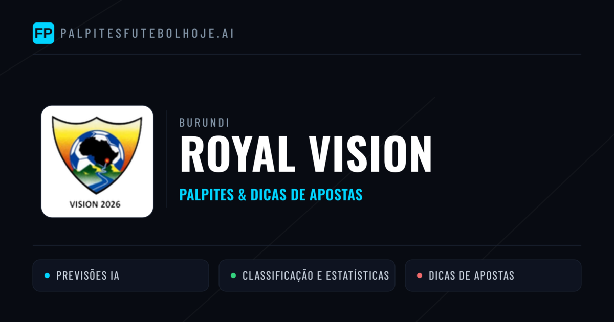 Royal Vision Palpites & Estatísticas