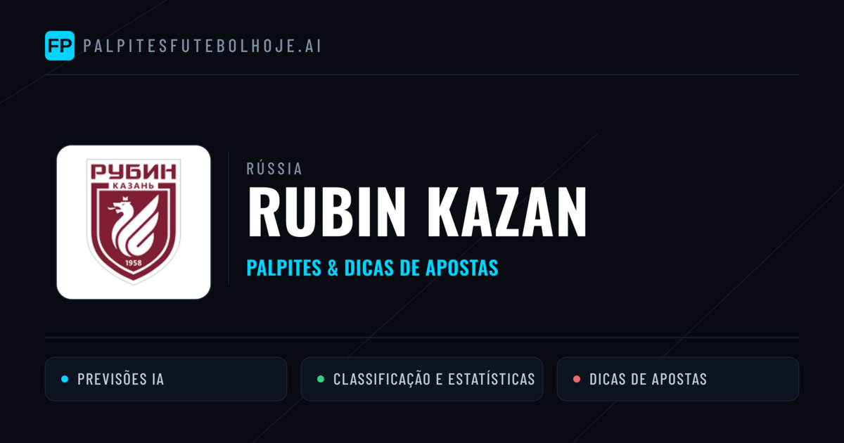 Rubin Kazan Palpites & Estatísticas