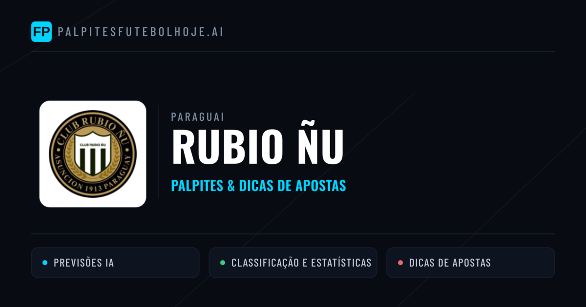 Rubio Ñu Palpites & Estatísticas