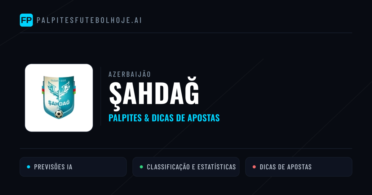 Şahdağ Palpites & Estatísticas