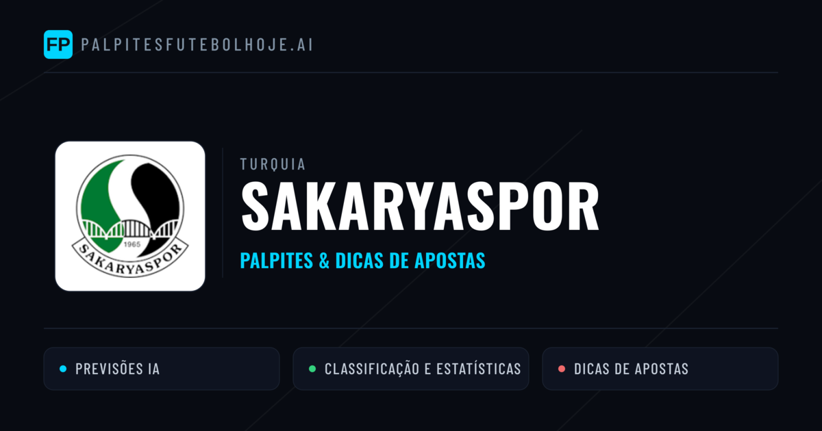 Sakaryaspor Palpites & Estatísticas