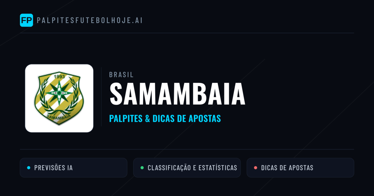 Samambaia Palpites & Estatísticas