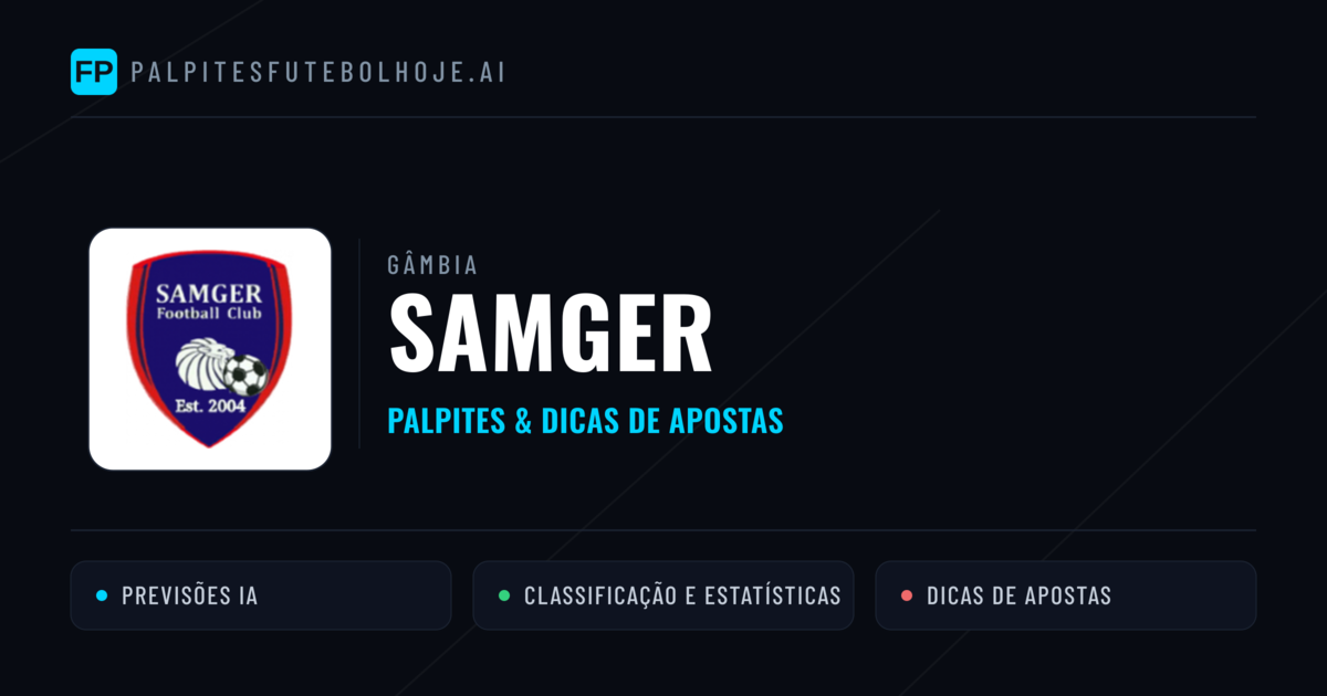 Samger Palpites & Estatísticas