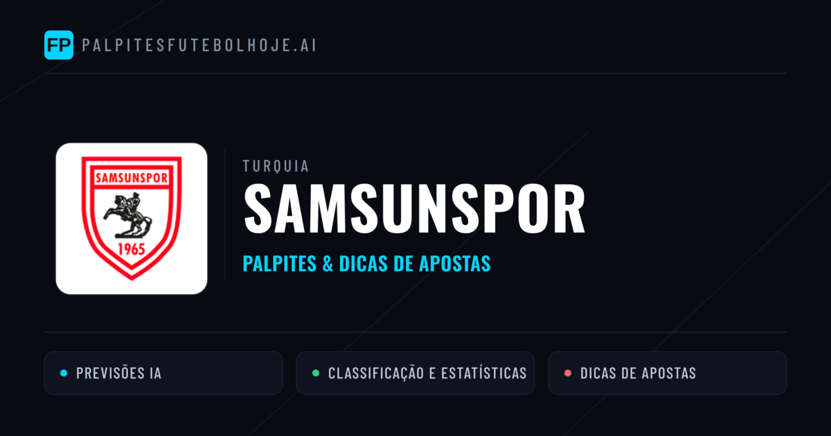 Samsunspor Palpites & Estatísticas