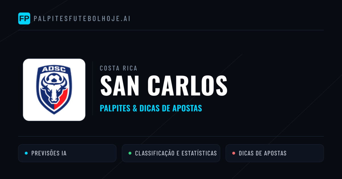 San Carlos Palpites & Estatísticas