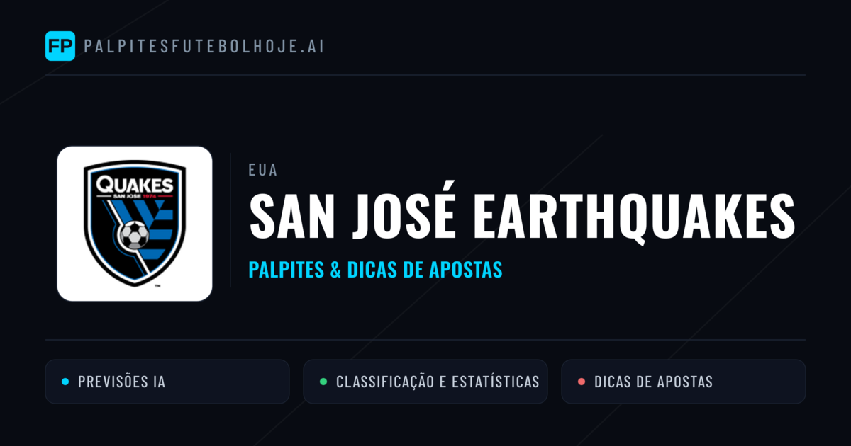 San José Earthquakes Palpites & Estatísticas
