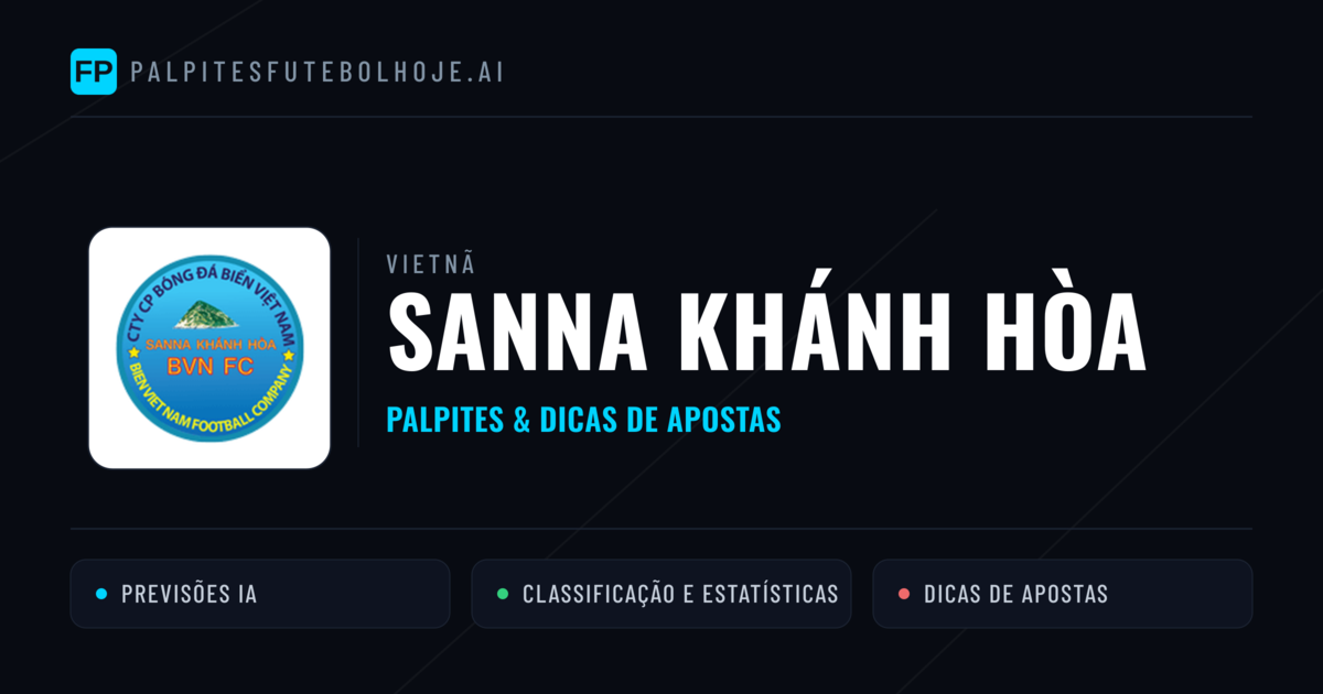 Sanna Khánh Hòa Palpites & Estatísticas