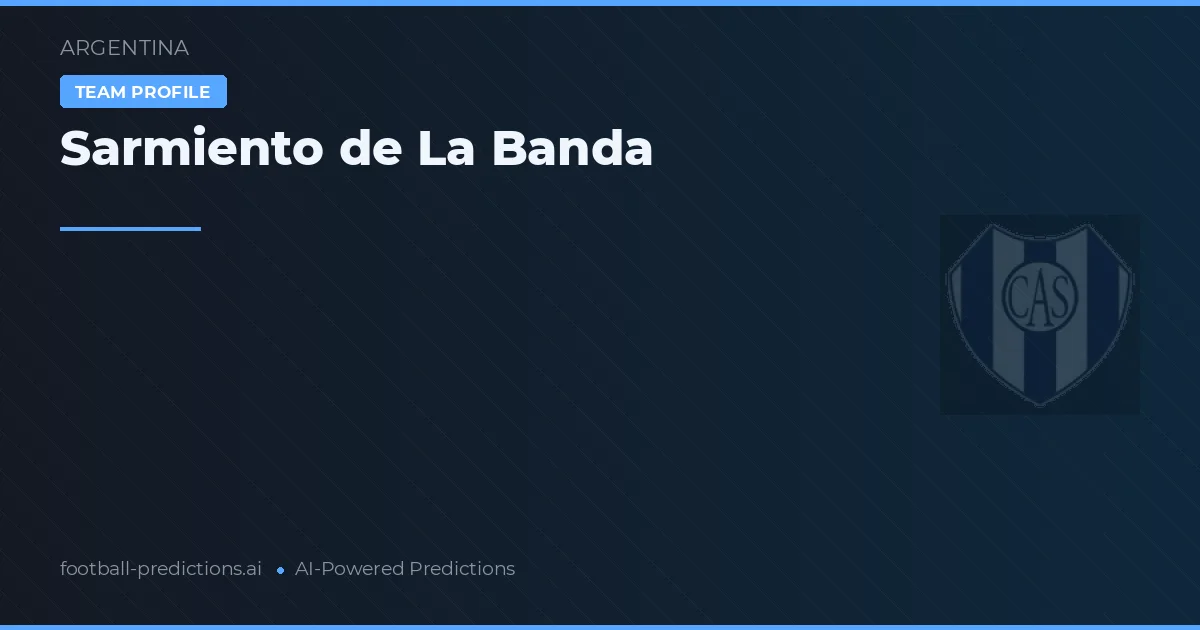 Sarmiento de La Banda Palpites & Estatísticas