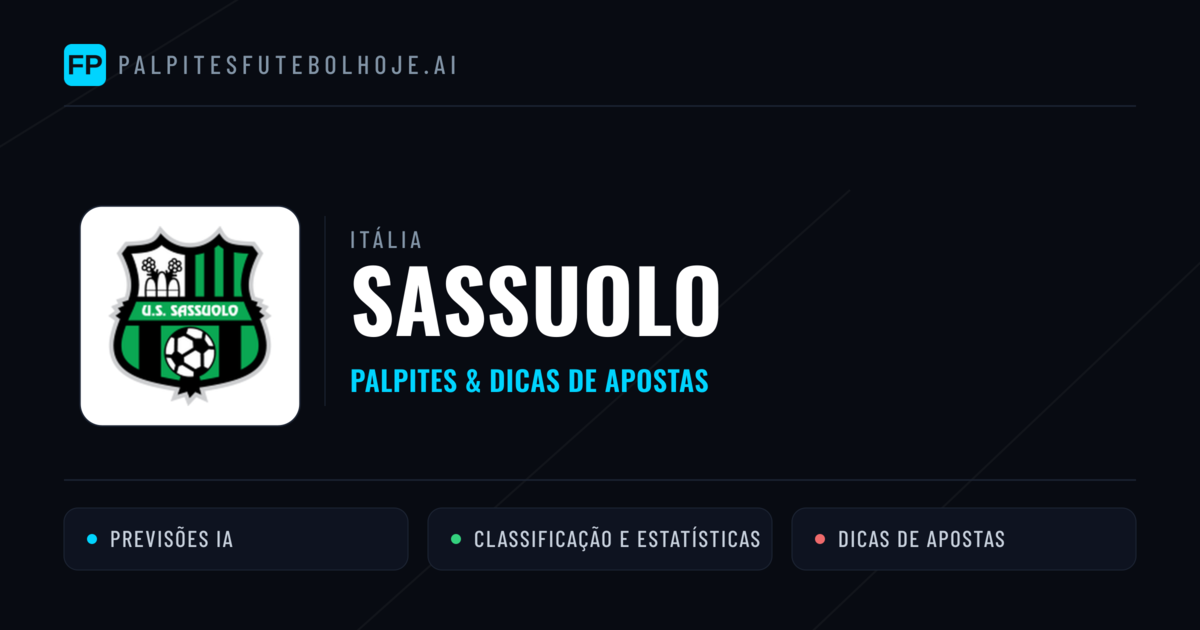 Sassuolo Palpites & Estatísticas