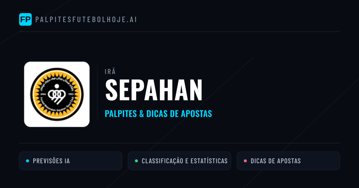 Sepahan Palpites & Estatísticas