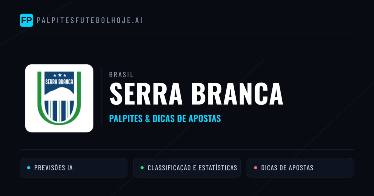 Serra Branca Palpites & Estatísticas