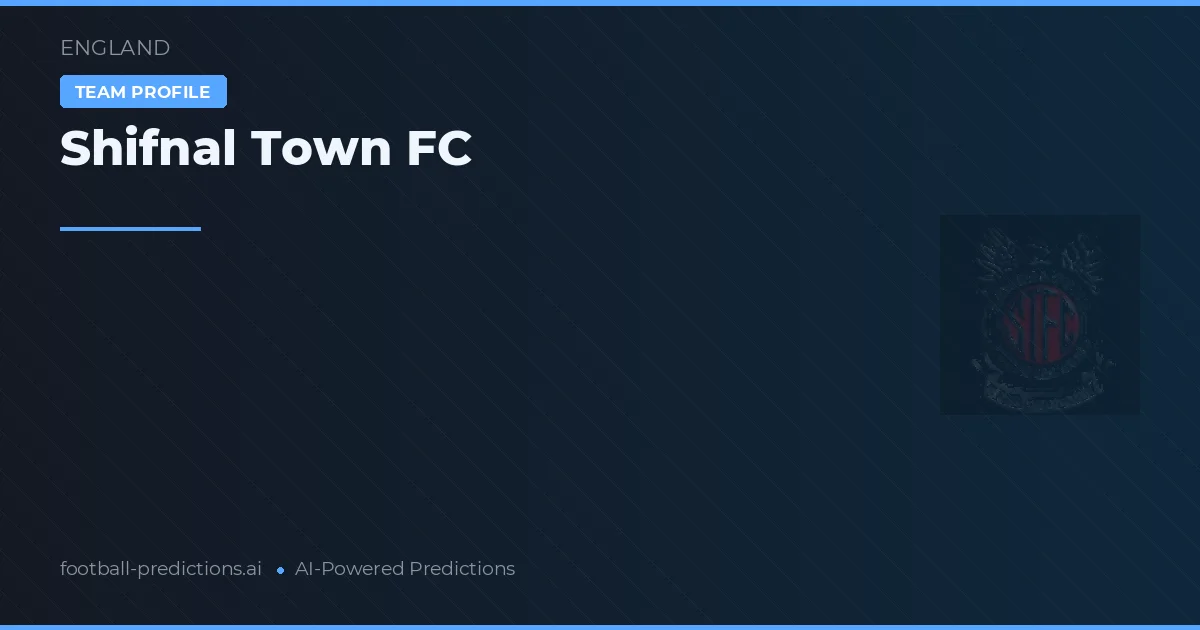 Shifnal Town FC Palpites & Estatísticas