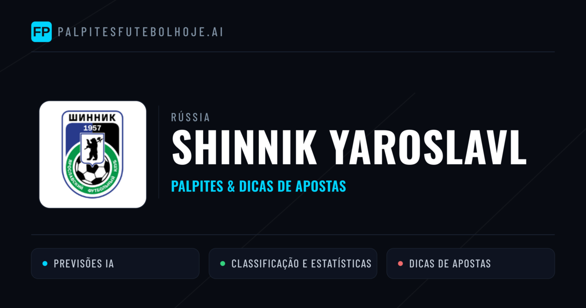Shinnik Yaroslavl Palpites & Estatísticas