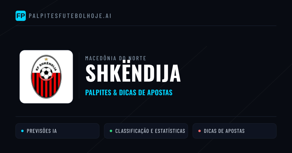 Shkëndija Palpites & Estatísticas